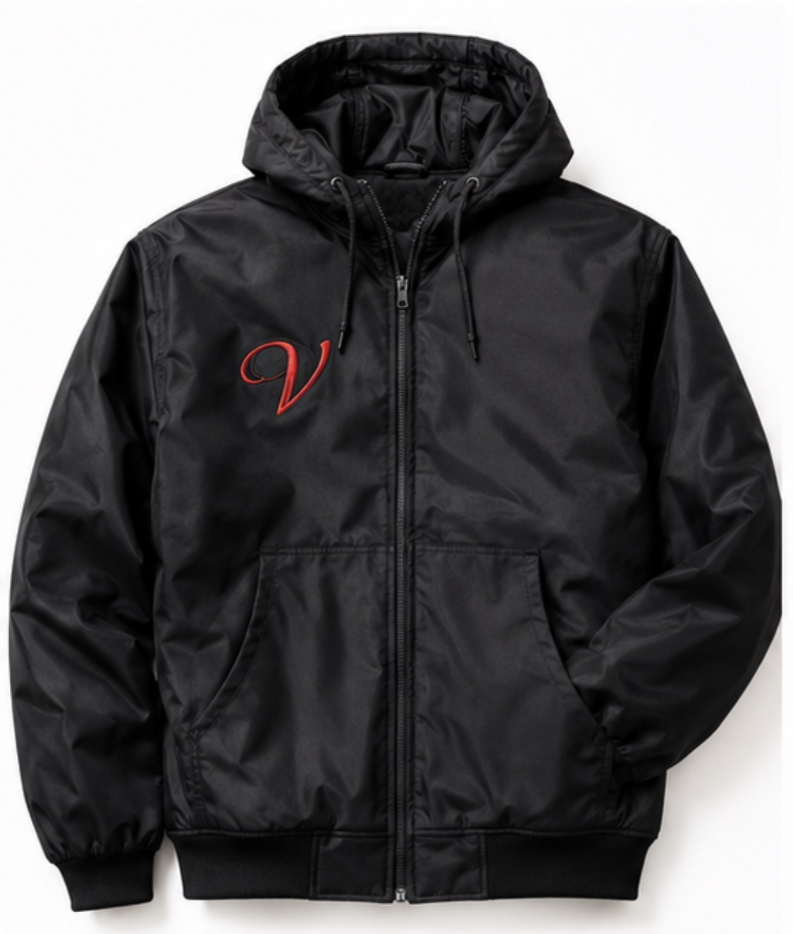 Silence Work Jacket — Jet Black / Red V