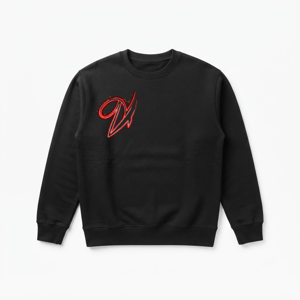 Skill Crew Crewneck — Black / Neon V